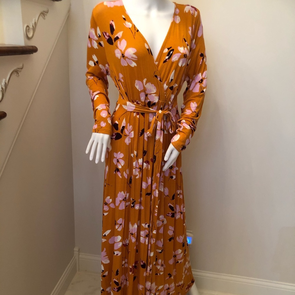 Motherhood Maternity Floral Long Sleeve Maxi Dress - Picture 2 of 9